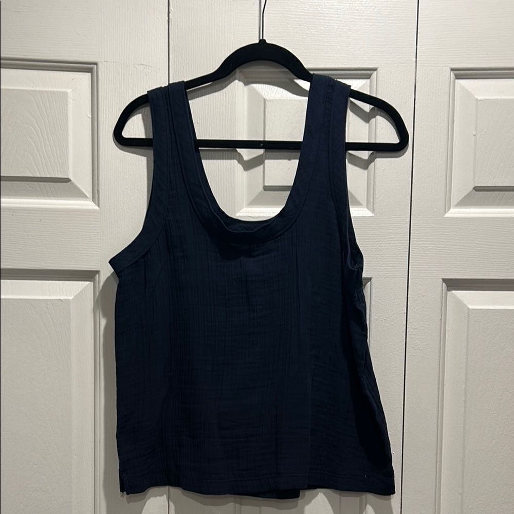 LOFT Blue Sleeveless Tank Top